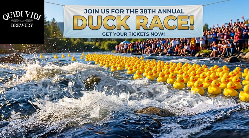 Join us for the 38th annual duck race! Get your tickets now.
